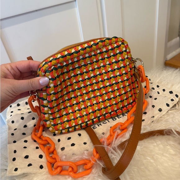 Clare V Midi Sac, Rattan Marigold Multi, Crossbody - Picture 10 of 10